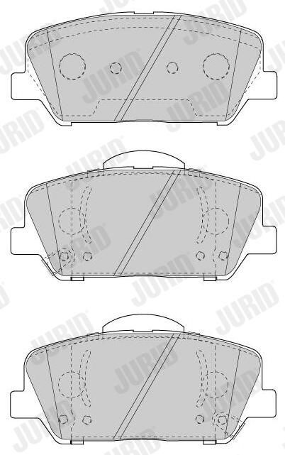 Гальмівні колодки дискові JURID 573447J - zapix