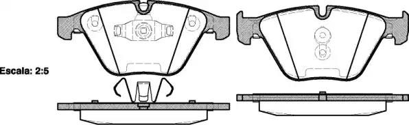 Гальмівні колодки дискові WOKING P957310 - zapix