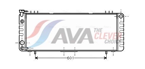 Радіатор охолодження двигуна AVA QUALITY COOLING JE2002 - zapix