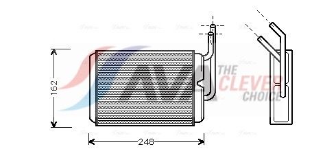 Радіатор пічки AVA QUALITY COOLING RT6220 - zapix
