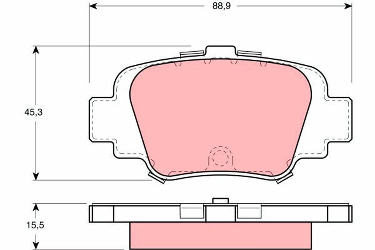 Гальмівні колодки дискові TRW GDB1060 - zapix
