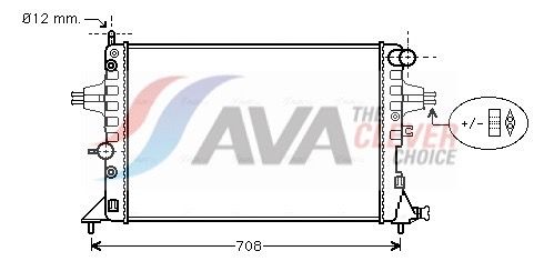 Радіатор охолодження двигуна AVA QUALITY COOLING OLA2254 - zapix