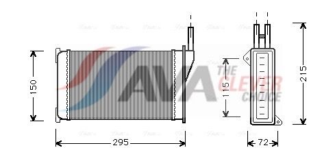 Радіатор пічки AVA QUALITY COOLING FD6098 - zapix