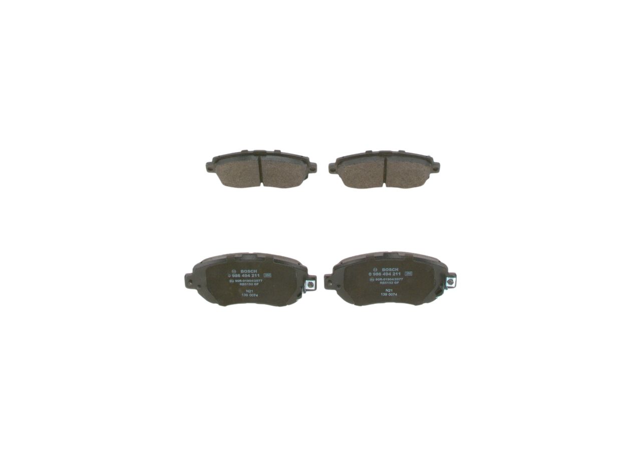 Гальмівні колодки дискові BOSCH 0986494211 - zapix