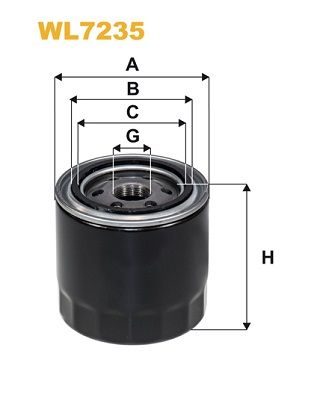 Масляный фильтр WIX FILTERS WL7235