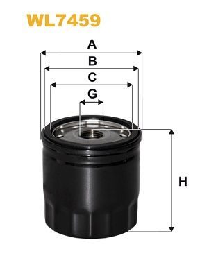 Оливний фільтр WIX FILTERS WL7459