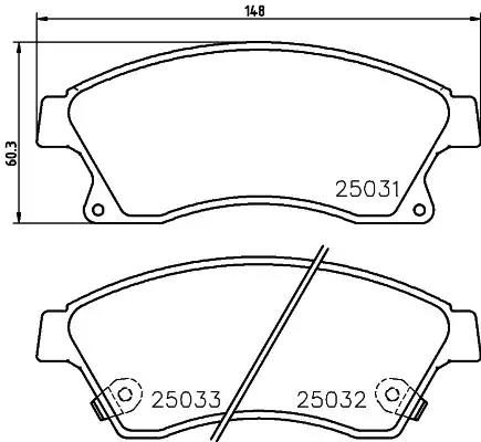 Гальмівні колодки дискові NISSHINBO NP6048 - zapix