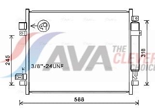 Радіатор кондиціонера AVA QUALITY COOLING DN5428D - zapix