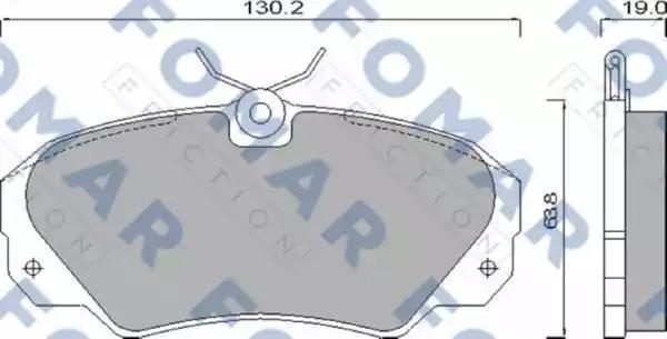 Гальмівні колодки дискові FOMAR FRICTION FO628581 - zapix