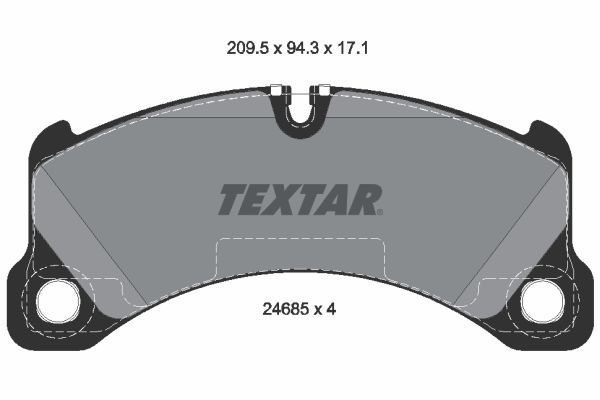 Гальмівні колодки дискові TEXTAR 2468501