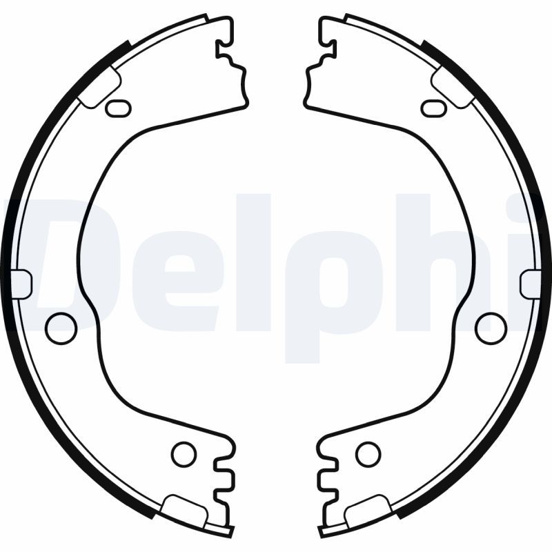 Гальмівні колодки ручника (барабанні) DELPHI LS2081 - zapix