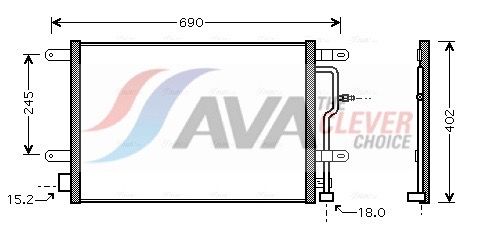Радіатор кондиціонера AVA QUALITY COOLING AI5199 - zapix