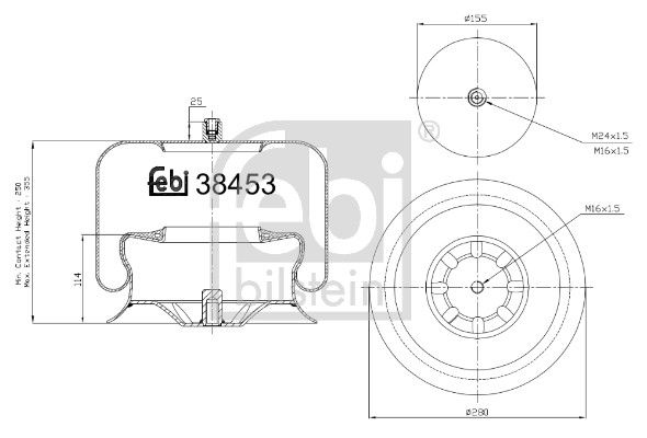 Пневматична підвіска FEBI BILSTEIN 38453 - zapix