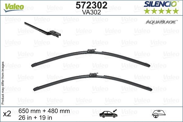 Щітка склоочисника VALEO 572302 - zapix