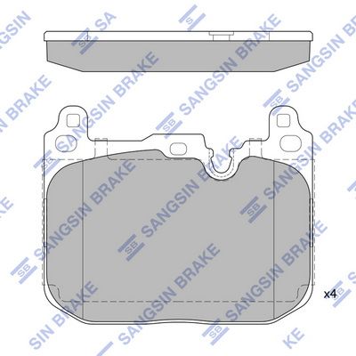 Гальмівні колодки дискові HI-Q SP2402A - zapix