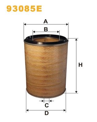 Повітряний фільтр WIX FILTERS 93085E - zapix
