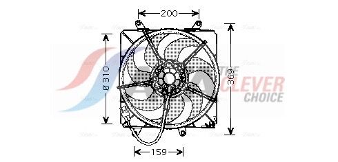 Вентилятор системи охолодження AVA QUALITY COOLING TO7506 - zapix