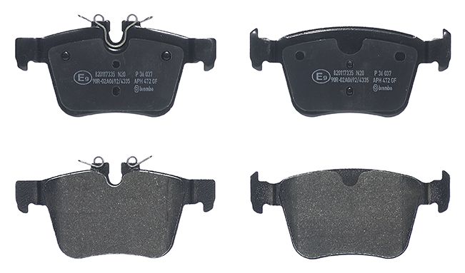 Гальмівні колодки дискові BREMBO P36037 - zapix