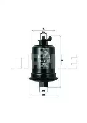 Паливний фільтр MAHLE KL210 - zapix