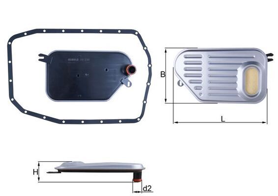 Фільтр АКПП MAHLE HX239D - zapix