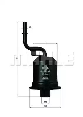 Паливний фільтр MAHLE KL246 - zapix