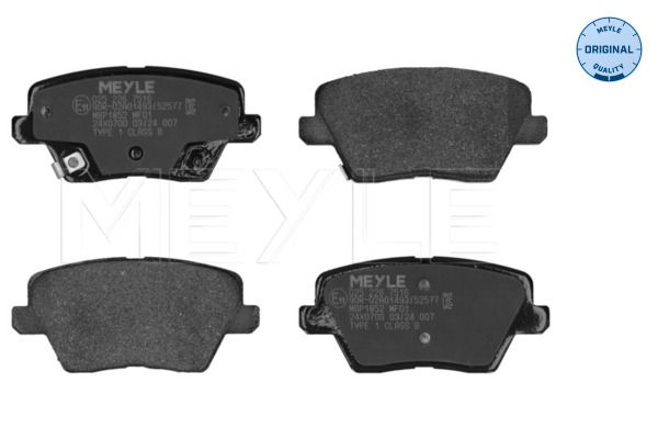 Гальмівні колодки дискові MEYLE 0252267516 - zapix