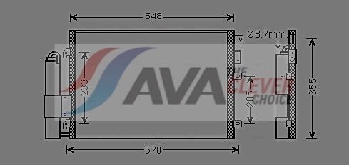 Радіатор кондиціонера AVA QUALITY COOLING RTA5275D - zapix