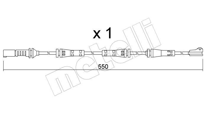 Датчик зносу гальмівних колодок METELLI SU422 - zapix