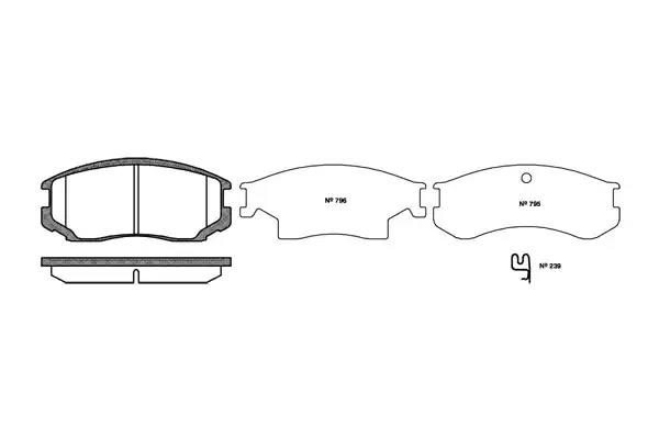 Гальмівні колодки дискові WOKING P257322 - zapix