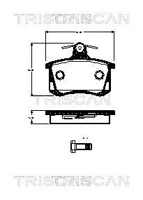 Гальмівні колодки дискові TRISCAN 811029070 - zapix