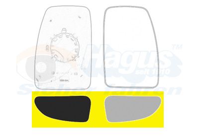 Вкладиш дзеркала VAN WEZEL 3799834 - zapix