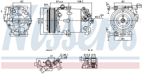 Компресор кондиціонера NISSENS 890897 - zapix