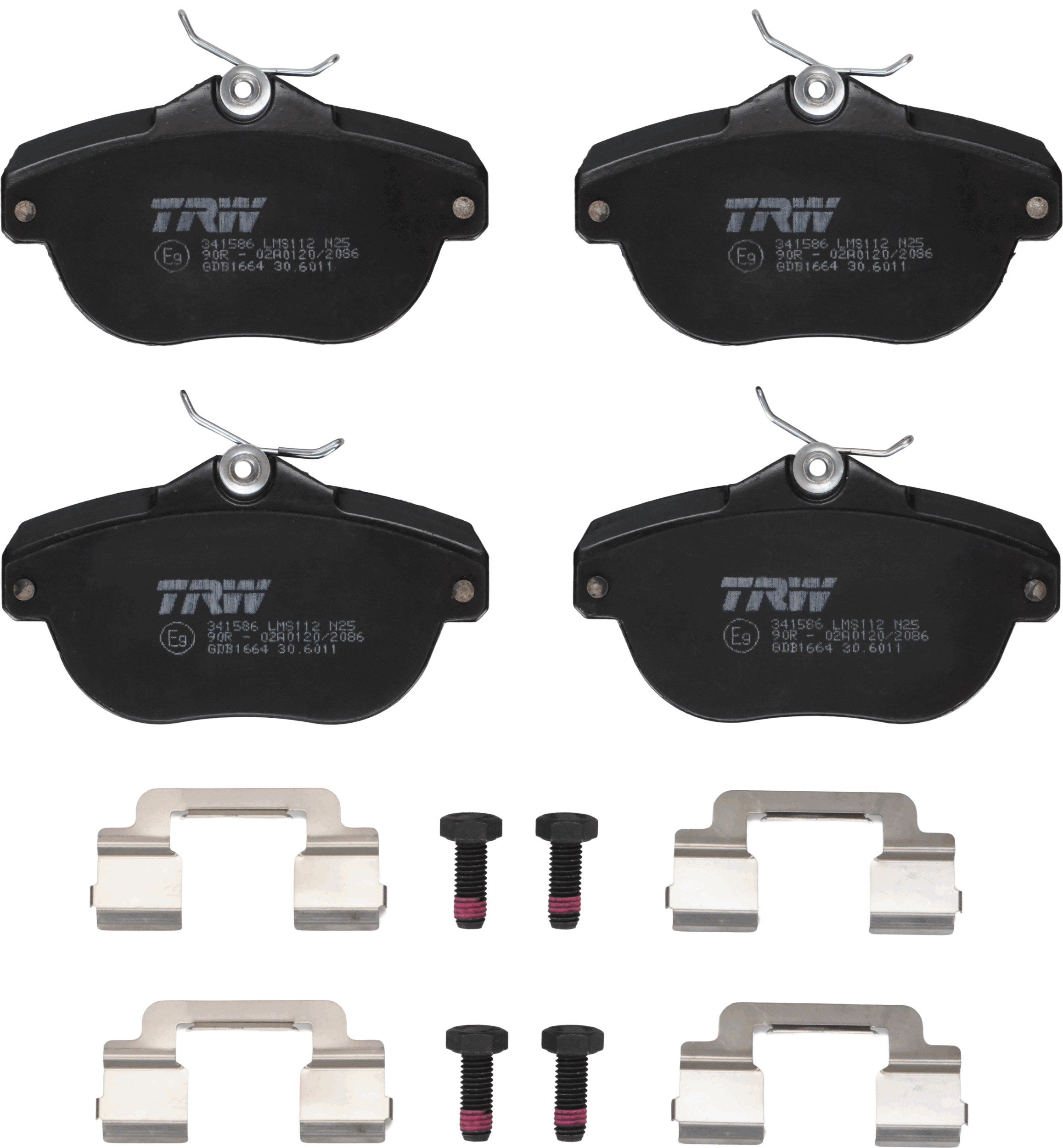 Гальмівні колодки дискові TRW GDB1664 - zapix