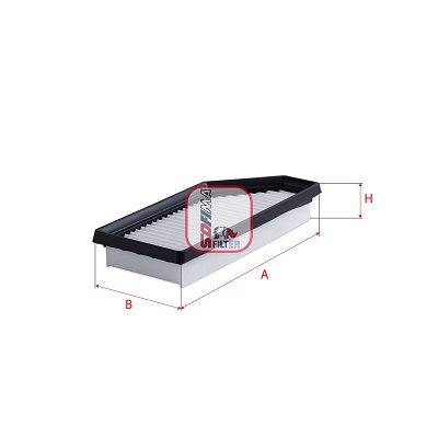 Повітряний фільтр SOFIMA S3D67A - zapix