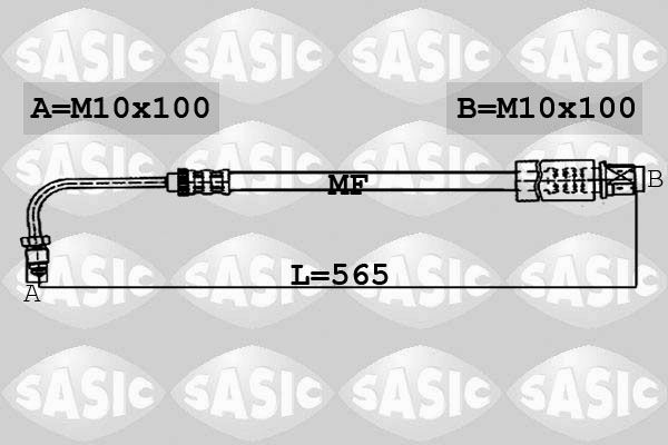 Гальмівні шланги SASIC 6600006 - zapix
