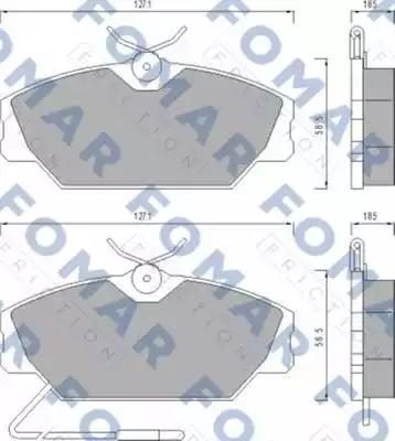 Гальмівні колодки дискові FOMAR FRICTION FO447881 - zapix