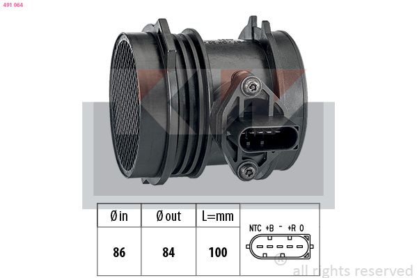 Витратомір повітря KW 491064 - zapix