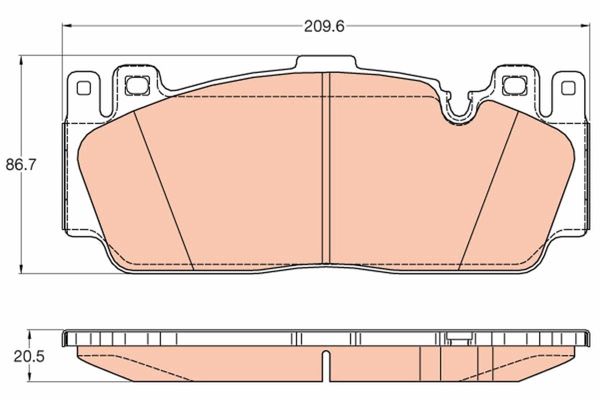 Гальмівні колодки дискові TRW GDB2020 - zapix