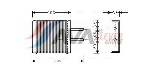 Радіатор пічки AVA QUALITY COOLING KA6047 - zapix