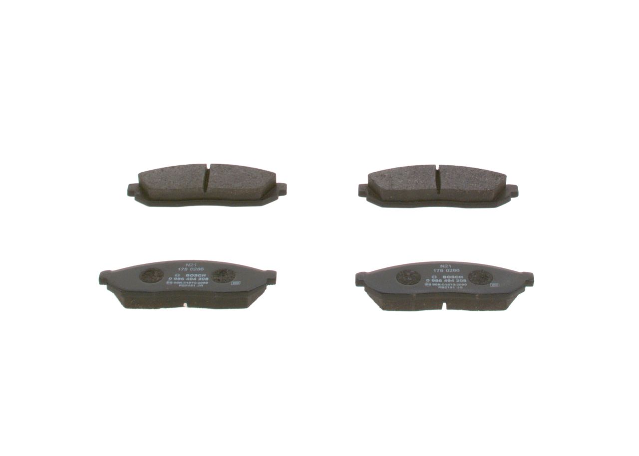 Гальмівні колодки дискові BOSCH 0986494208 - zapix