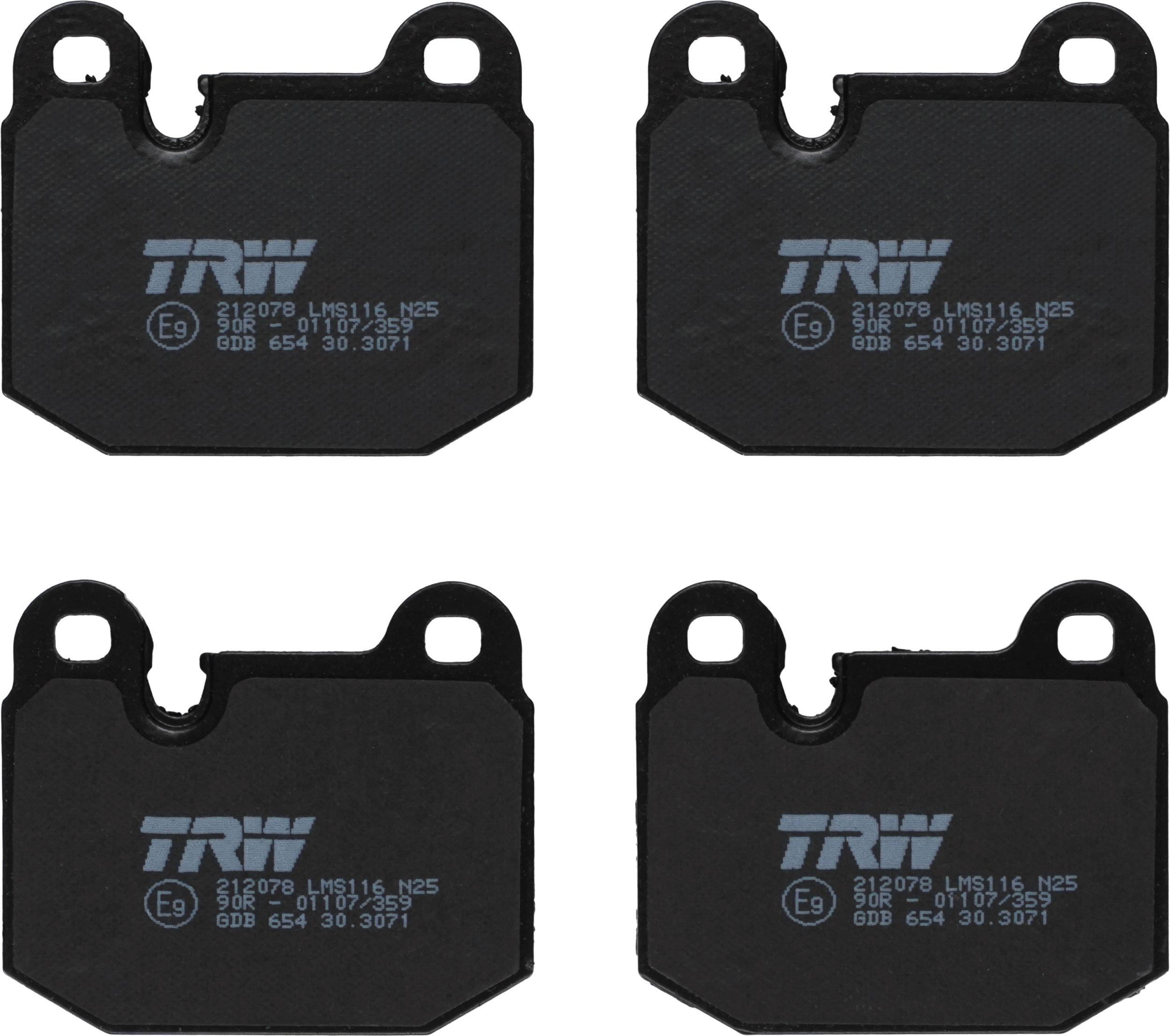Гальмівні колодки дискові TRW GDB654 - zapix