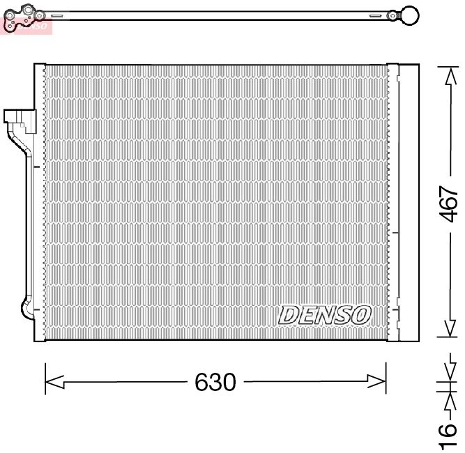 Радіатор кондиціонера DENSO DCN05029