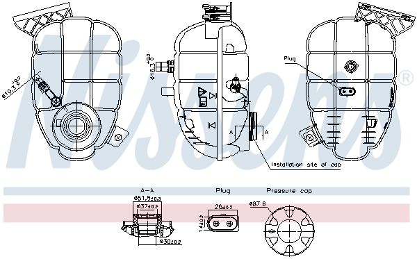 Розширювальний бачок NISSENS 996325 - zapix