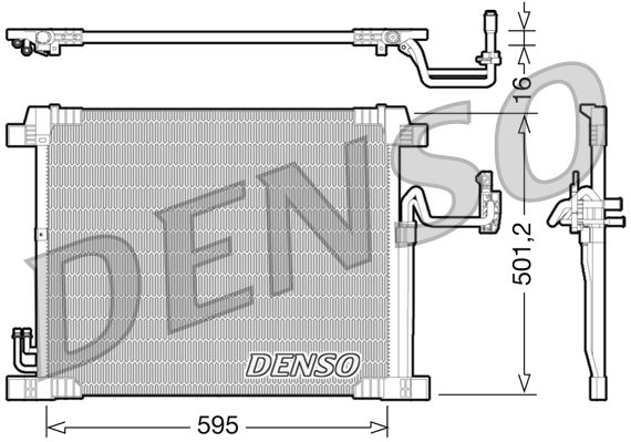 Радіатор кондиціонера DENSO DCN46012 - zapix