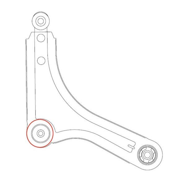 Сайлентблок важеля CTR GV1031 - zapix