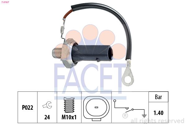 Датчик тиску оливи FACET 70167 - zapix