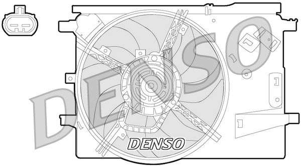 Вентилятор системи охолодження DENSO DER09053 - zapix