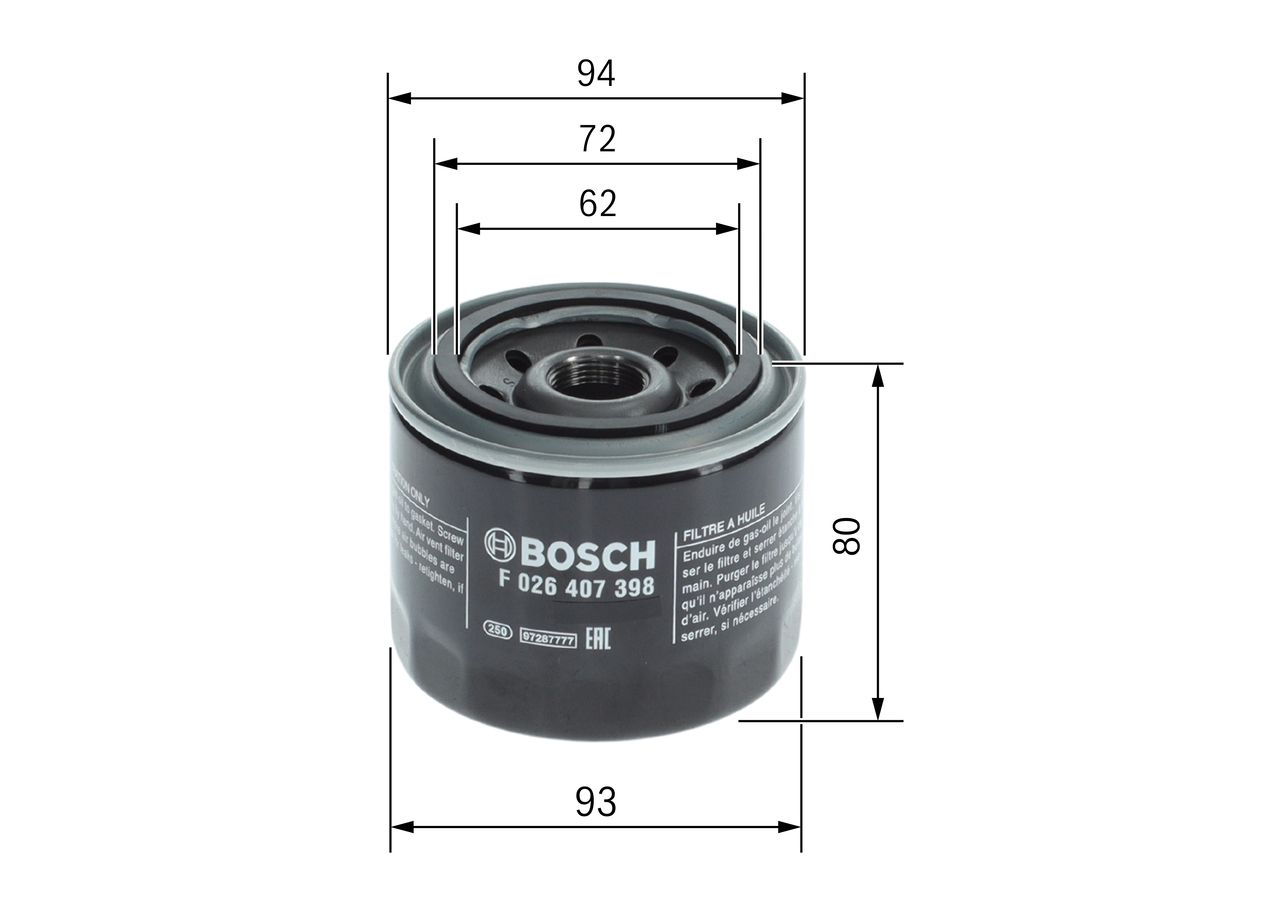 Оливний фільтр BOSCH F026407398 - zapix