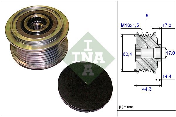 Муфта генератора SCHAEFFLER INA 535020710 - zapix