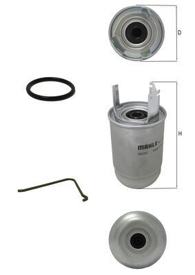 Паливний фільтр MAHLE KL1252D - zapix